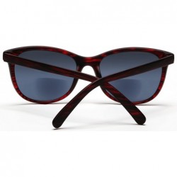 Goggle Bifocal Reading Sunglasses Fashion Readers Sun Glasses for Men and Women - Burgundy - CJ12EDR9XHN $32.47