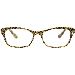 Rectangular Womens Rectangular Marble Print Plastic Strength Reading Glasses - Leopard - C318QRYDX74 $8.23