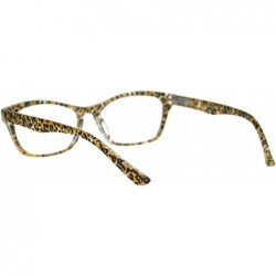 Rectangular Womens Rectangular Marble Print Plastic Strength Reading Glasses - Leopard - C318QRYDX74 $8.23