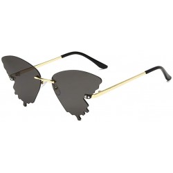 Butterfly Summer Butterfly Sunglasses Gradient Butterfly Shape Frame - B - C41906MN3WH $11.35