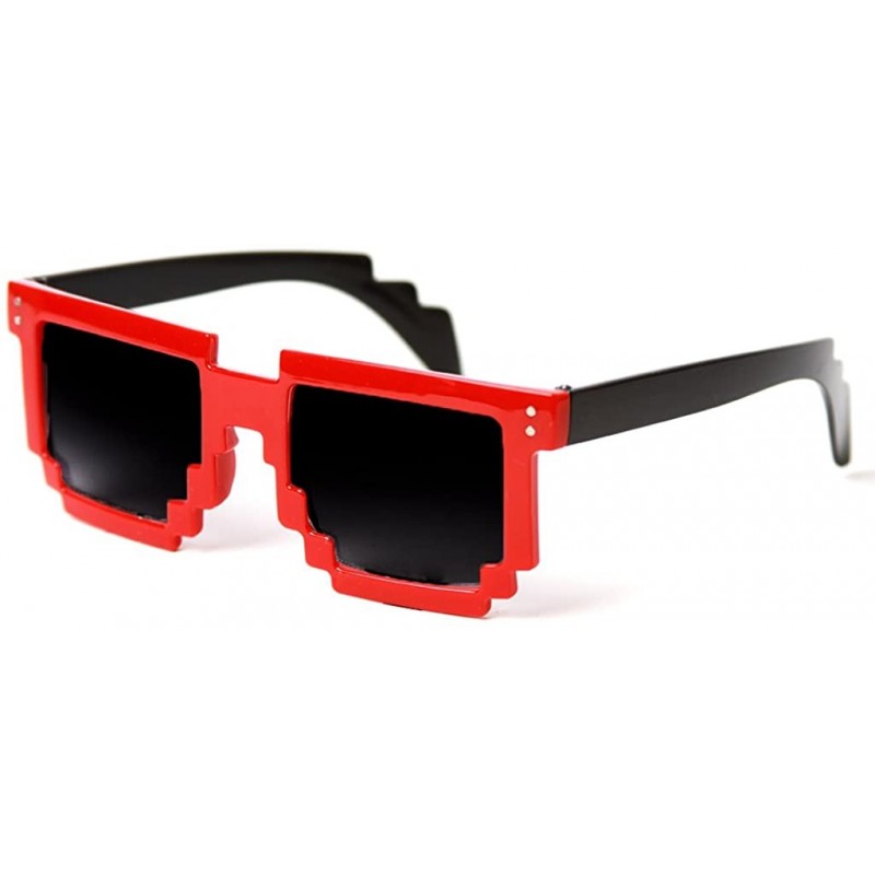 Square Retro 8-Bit Sunglasses Game Pixel Shades Wholesale - Lot of 24- Random Colors - CY1200I7ATL $26.21