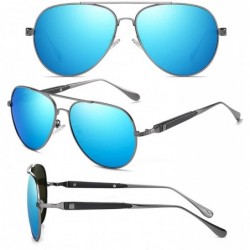 Square Pilot Sunglasses Men Polarized Metal Frame Anti-Glare Mirror Lens 2020 Fashion Fishing Sun Glasses Male UV400 - C3199C...