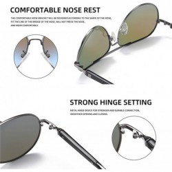 Square Pilot Sunglasses Men Polarized Metal Frame Anti-Glare Mirror Lens 2020 Fashion Fishing Sun Glasses Male UV400 - C3199C...