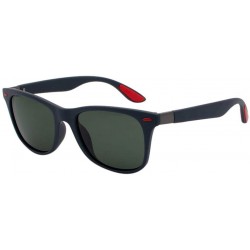 Rectangular Polarized Sunglasses for Men Women Mirrored Sun Glasses Eyewear Sports Shades Glasses - D - C518X6IUTQK $17.25
