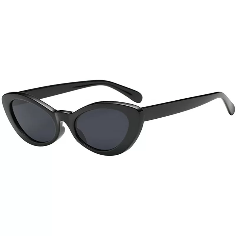 Goggle Retro Cateye Sunglasses for Women Fashion Clout Goggles Mirror UV Protection - D - CA190HYIZXM $9.59