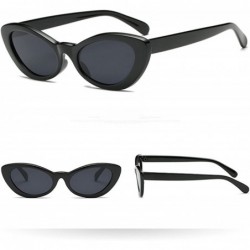 Goggle Retro Cateye Sunglasses for Women Fashion Clout Goggles Mirror UV Protection - D - CA190HYIZXM $9.59