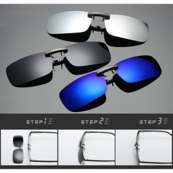 Goggle Clip on Sunglasses Men Accessories Women Polarized Night Vision Glasses - Black - C418E9T9GUA $11.09