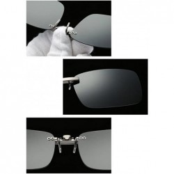 Goggle Clip on Sunglasses Men Accessories Women Polarized Night Vision Glasses - Black - C418E9T9GUA $11.09