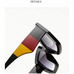 Square Designer Sunglasses for Woman Vintage Three Colors Sun Glasses for Men/Women Square - C1 - CI197ZQ7X83 $8.59