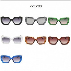 Square Designer Sunglasses for Woman Vintage Three Colors Sun Glasses for Men/Women Square - C1 - CI197ZQ7X83 $8.59