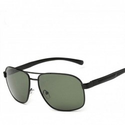 Aviator Sunglasses HD Polarized Men Mirror Sun Glasses Retro Driving Glasses Gold Green - Green - CX18XGEO23H $7.78