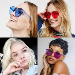 Round Unisex Fashion Candy Colors Round Outdoor Sunglasses Sunglasses - Dark Blue - CU1908MG64I $20.01