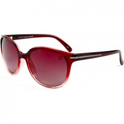Oversized Polarized Sunglasses for Women - LP10509 - Red / Red Gradient Lens - CS18IL8IHDR $16.90