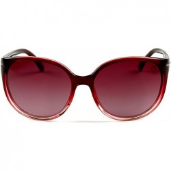 Oversized Polarized Sunglasses for Women - LP10509 - Red / Red Gradient Lens - CS18IL8IHDR $16.90