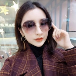 Round New Beach Round Sunglasses 2019 Fashion Retro Gradient Glasses (Gradient Brown) - Gradient Brown - CQ18RRKLSHQ $14.55