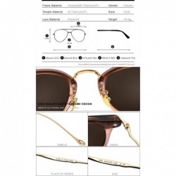 Square Women Acetate B Titanium Square Polarized Sunglasses for Men 839 - Green - C618NI76D8K $51.41