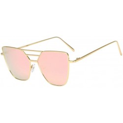 Aviator Lightweight Oversized Aviator Sunglasses - Pink - C0199O0OUAU $11.50