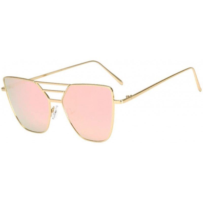 Aviator Lightweight Oversized Aviator Sunglasses - Pink - C0199O0OUAU $11.50