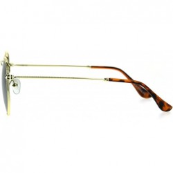 Rectangular OG 90s Gangster Rapper Rectangular Luxury Fashion Wire Metal Rim Sunglasses - Gold Peach - CX184M2NNNM $11.14