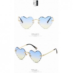 Sport Cut-Off Sunglasses Frameless Ocean Piece New Modern Love Sunglasses New Sunglasses - CE18SR5A8RT $25.77