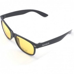 Oversized HD Vision Yellow Lens Driving Sunglasses - Yellow Lens - CN18X62QHXZ $10.45