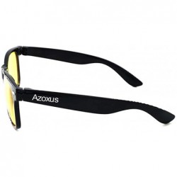 Oversized HD Vision Yellow Lens Driving Sunglasses - Yellow Lens - CN18X62QHXZ $10.45