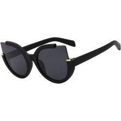 Shield Cat Eye New Sunglasses for Women Women Fashion Trendy Sun Glasses UV400 Points Cateye Retro Female Eyewear - CC18RTKHE...