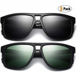 Square Fashion Oversized Sunglasses for Men - Retro Womens Lightweight Sunglasses Polarized E8942 - C418HQ9SLTN $12.40