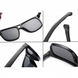 Square Fashion Oversized Sunglasses for Men - Retro Womens Lightweight Sunglasses Polarized E8942 - C418HQ9SLTN $12.40