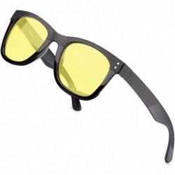 Square Sunglasses for Men Women UV Protection Square Vingtage Retro Driving Sun Glasses - White/Grey Lens - CX18QDLIYD5 $8.89