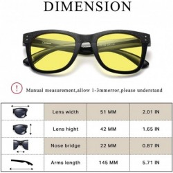 Square Sunglasses for Men Women UV Protection Square Vingtage Retro Driving Sun Glasses - White/Grey Lens - CX18QDLIYD5 $8.89