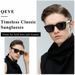 Square Sunglasses for Men Women UV Protection Square Vingtage Retro Driving Sun Glasses - White/Grey Lens - CX18QDLIYD5 $8.89