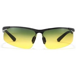 Goggle Polarized Anti Glare Day and Night Vision Driving Glasses with Case sunglasses - Black - CG12FINE1B9 $32.93