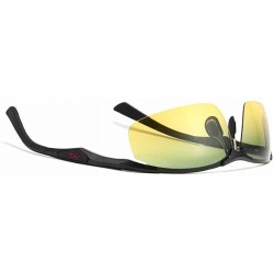 Goggle Polarized Anti Glare Day and Night Vision Driving Glasses with Case sunglasses - Black - CG12FINE1B9 $21.36