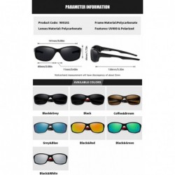 Sport Men Sport Sunglasses Polarized Women UV 400 Protection 65MM Baseball Fashion Style Driving - Black Red - CF193I2HGHE $1...