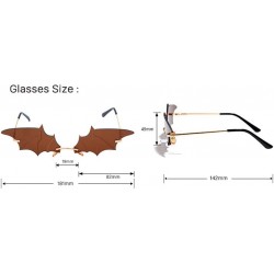 Sport Bat Shape Personality Glasses Hip-hop Style Colorful Sunglasses - 5 - CW190HC8T06 $32.69