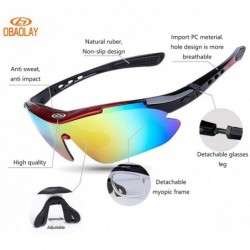 Sport Polarization Eyewear Sunglasses for Men/Women UV Protection Sunglasses Sports Glasses Driving Sunglasses - Grey - C718U...