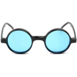 Round glasses Fashion Shades Sunglasses - Blue - CZ192QATZ92 $21.68