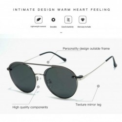 Square Magnetic sleeve mirror sunglasses fashion men's polarized sunglasses multi-purpose metal glasses - C5 - CO1904S8N7O $1...