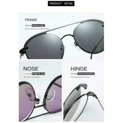 Square Magnetic sleeve mirror sunglasses fashion men's polarized sunglasses multi-purpose metal glasses - C5 - CO1904S8N7O $1...