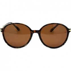 Round Polarized Lens Womens Sunglasses Retro Round Fashion Shades UV 400 - Tortoise (Brown) - CQ192RT7QL7 $12.12