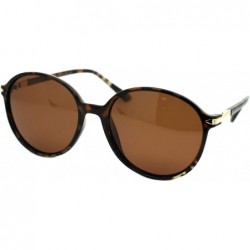 Round Polarized Lens Womens Sunglasses Retro Round Fashion Shades UV 400 - Tortoise (Brown) - CQ192RT7QL7 $12.12