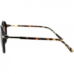 Round Polarized Lens Womens Sunglasses Retro Round Fashion Shades UV 400 - Tortoise (Brown) - CQ192RT7QL7 $12.12