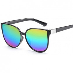 Aviator Sexy Cat Eye Sunglasses Women Luxury Brand Fashion Retro Sun Glasses Purple - Multi - CG18Y3O2LHD $19.14