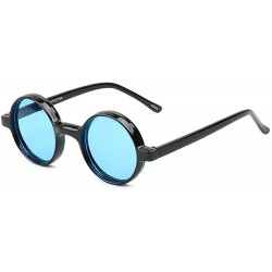 Round glasses Fashion Shades Sunglasses - Blue - CZ192QATZ92 $11.88