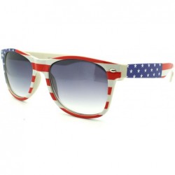 Wayfarer American Flag Print Sunglasses Patriotic Star Spangled Banner Shades - C711ENIFBPV $17.48