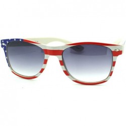 Wayfarer American Flag Print Sunglasses Patriotic Star Spangled Banner Shades - C711ENIFBPV $10.39