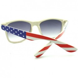 Wayfarer American Flag Print Sunglasses Patriotic Star Spangled Banner Shades - C711ENIFBPV $10.39