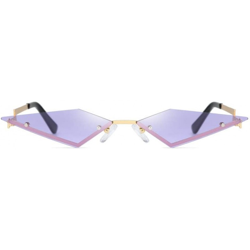 Cat Eye Polarized Sunglasses for Men and Women Irregular Cat Eye Glasses Shades Vintage Sunglasses-100% UV Blocking - CX196T5...