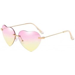 Semi-rimless Fashion Sunglasses Shaped Street - I - CA194XMXCUK $15.90